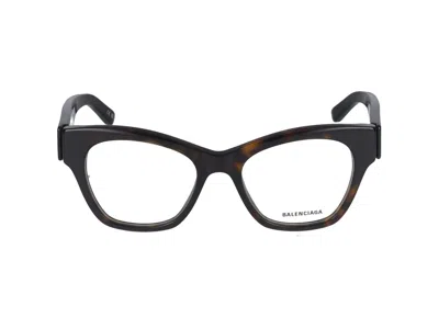 Balenciaga Eyeglasses In Havana Havana Transparent