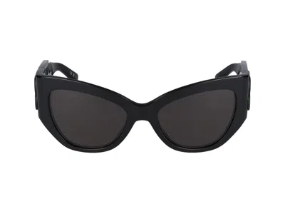 Balenciaga Eyewear In 001 Black Black Grey