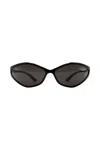 Balenciaga 90s Oval 0285s Sunglasses Accessories In Black