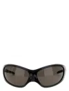 Balenciaga Skin Xxl Cat Sunglasses In Black