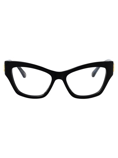 Balenciaga Bb0372o Glasses In Black-black-transparent