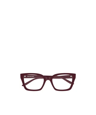 Balenciaga Eyewear Butterfly Frame Glasses In Purple