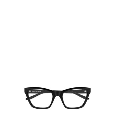 Balenciaga Eyewear Cat-eye Frame Glasses In Black