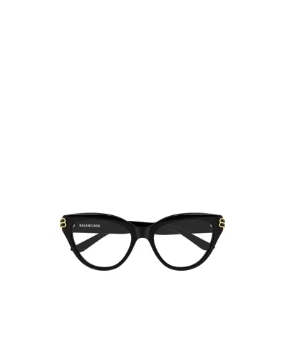 Balenciaga Eyewear Cat Eye Frame Glasses In Black