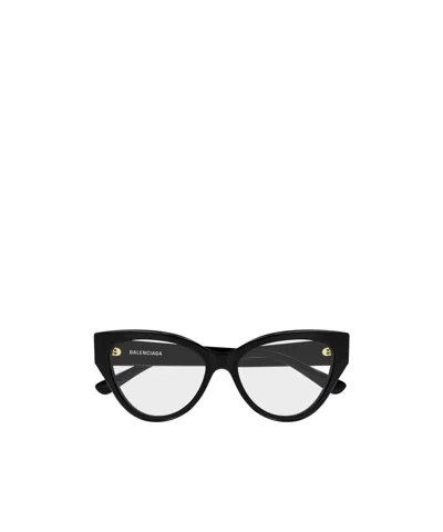 Balenciaga Eyewear Cat Eye Frame Glasses In Black