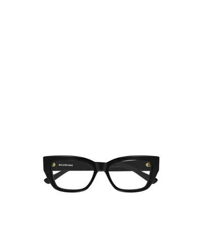 Balenciaga Eyewear Cat Eye Frame Glasses In Black