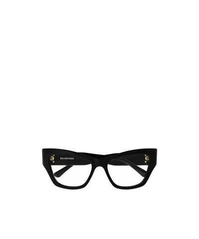 Balenciaga Eyewear Cat Eye Frame Glasses In Black