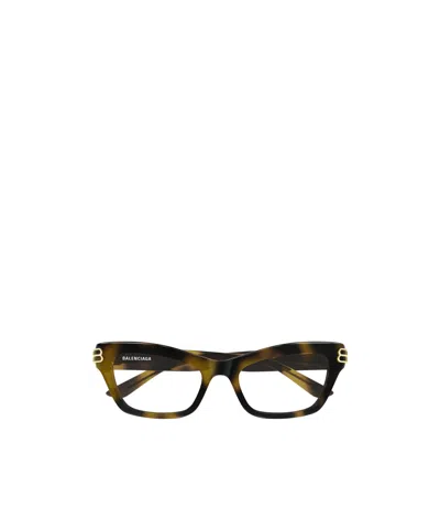 Balenciaga Eyewear Cat Eye Frame Glasses In Brown