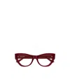 Balenciaga Eyewear Cat-eye Frame Glasses In Burgundy