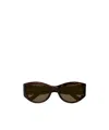 Balenciaga 0396 Sunglasses In Brown