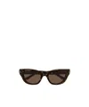 Balenciaga Bb0430s Linea Everyday 002 Havana Brown Sunglasses In Brown