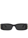 Balenciaga Eyewear Dynasty Rectangle Accessories In Black