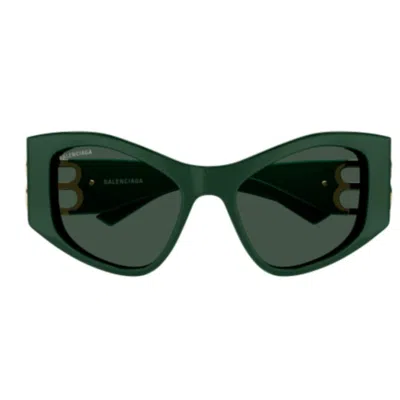 Balenciaga Dynasty Xl D-frame Sunglasses In Green