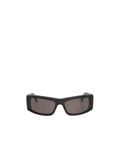 Balenciaga Eyewear Edgy Rectangle Framed Sunglasses In Gray