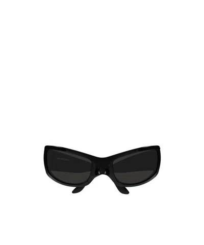 Balenciaga Eyewear Geometric Frame Sunglasses In Black