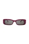 Balenciaga Dynasty Rectangle Sunglasses Accessories In Multicolor
