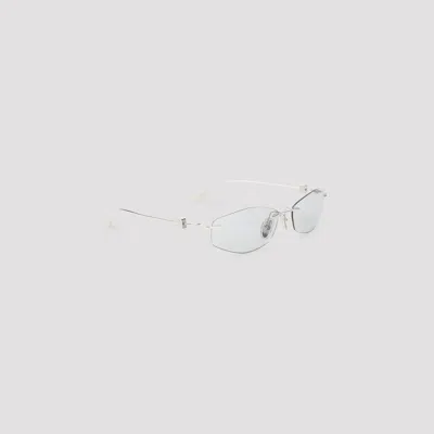 Balenciaga Eyewear Nano D-frame Mini Acetate Sunglasses For Unisex In Metallic