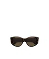 Balenciaga Bb0455s Linea Extreme 002 Havana Brown Sunglasses In Brown