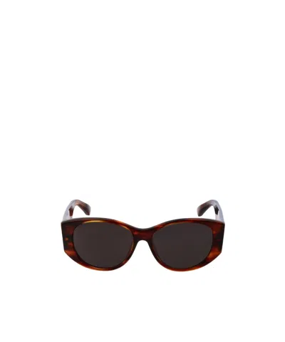 Balenciaga Eyewear Nano Round Sunglasses In Brown