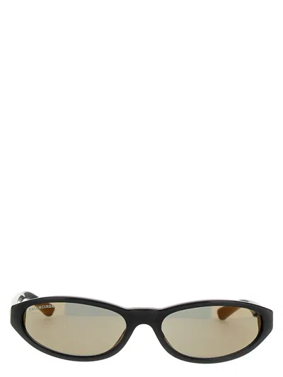 Balenciaga Eyewear Neo Round Sunglasses In Black