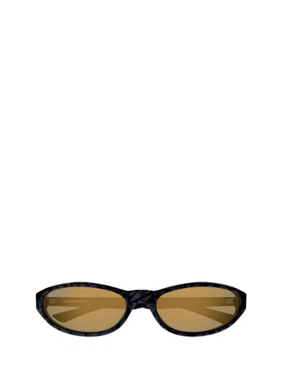 Balenciaga Eyewear Neo Round Sunglasses In Black