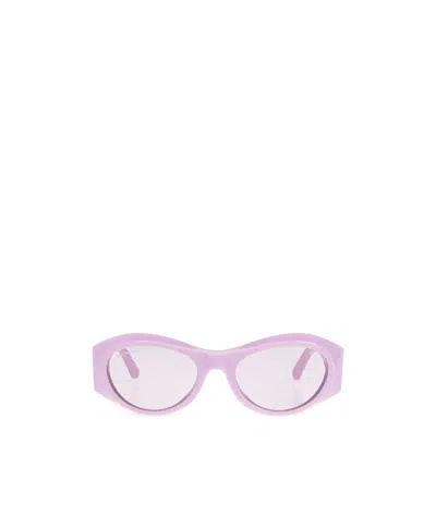 Balenciaga Eyewear Oval-frame Sunglasses In White
