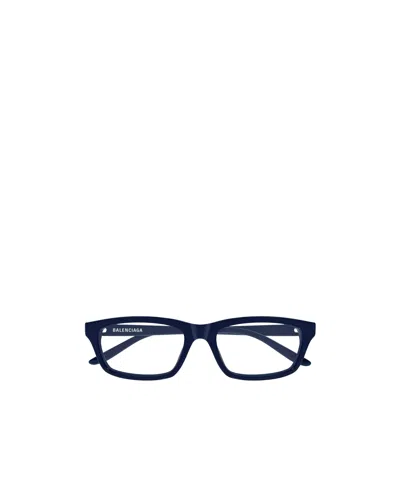 Balenciaga Eyewear Rectangle Frame Glasses In Black