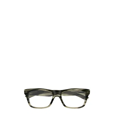Balenciaga Eyewear Rectangle Frame Glasses In Brown