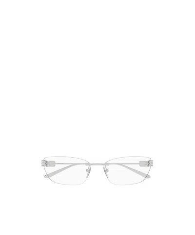Balenciaga Eyewear Rectangle Frame Glasses In Orange