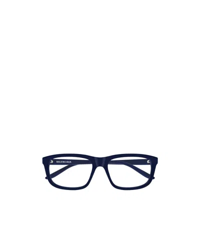Balenciaga Eyewear Rectangular Frame Glasses In Black