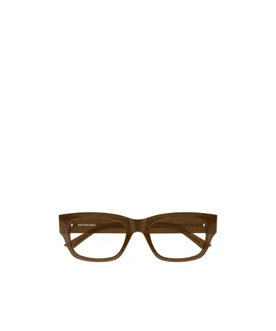 Balenciaga Eyewear Rectangular Frame Glasses In Black