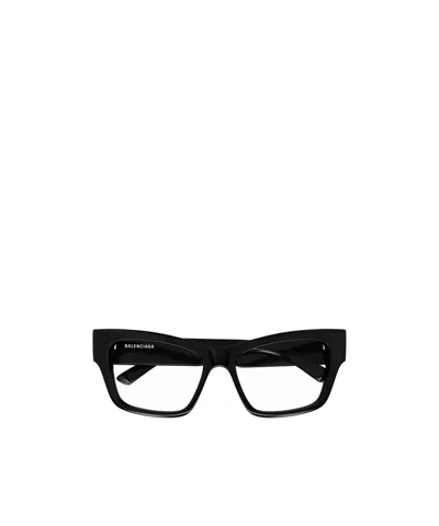 Balenciaga Logo-print Glasses In Black