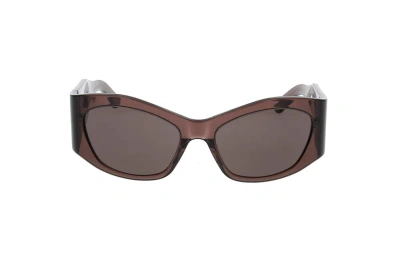 Balenciaga Eyewear Rectangular Frame Sunglasses In Brown