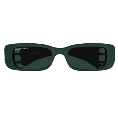 Balenciaga Eyewear Rectangular Frame Sunglasses In Green