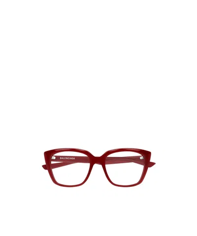 Balenciaga Eyewear Square Frame Glasses In Brown