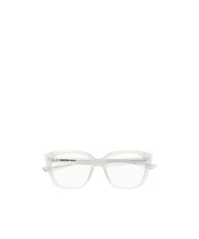 Balenciaga Eyewear Square Frame Glasses In Brown