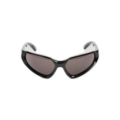 Balenciaga Eyewear Xpander Rectangle Frame Sunglasses In Black