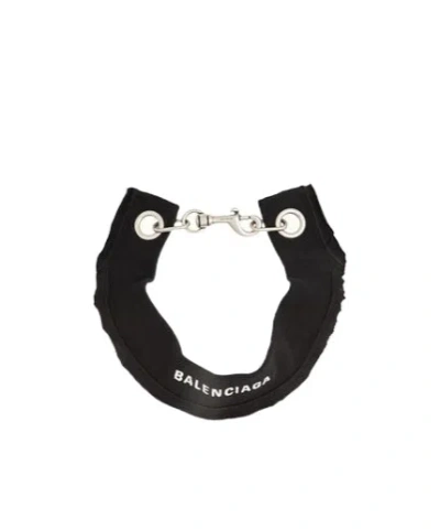 Balenciaga Fabric Choker Accessory In Black
