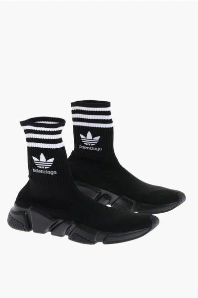 Balenciaga Fabric Sock High Top Sneakers With Rib Details