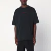 Balenciaga Faded Black  Back Medium Fit T-shirt In Black