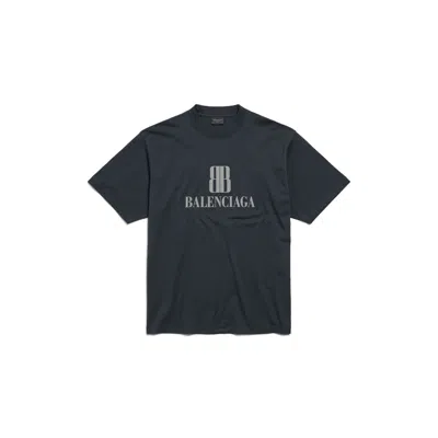 Balenciaga Faded Black Nano Bb Medium Fit T-shirt