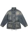 Balenciaga Ausgeblichene Jeansjacke In Blue