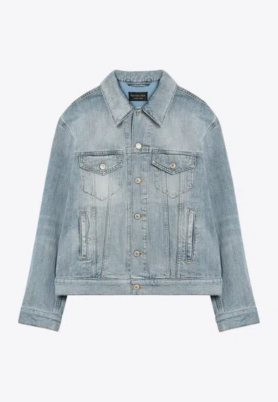 BALENCIAGA FADED DENIM JACKET