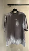 Balenciaga Faded Medium Fit T-shirt In Gray