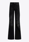 Balenciaga Wide Leg Pants In Black