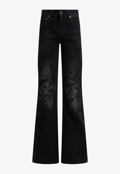 BALENCIAGA FADED WIDE-LEG JEANS