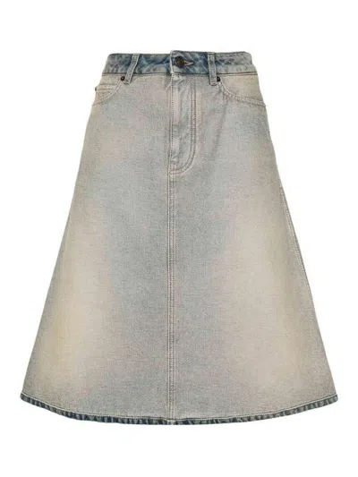 Balenciaga Inside-out Skirt In Blue