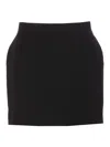 Balenciaga Black Hourglass Mini Skirt In Black