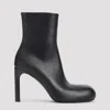 Balenciaga Ankle Bootie With Round Toe Design In Black