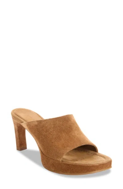 Balenciaga Suede Fargo Heeled Mules 80 In Brown